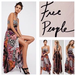 Free People California Love Mixed Print Maxi Dress